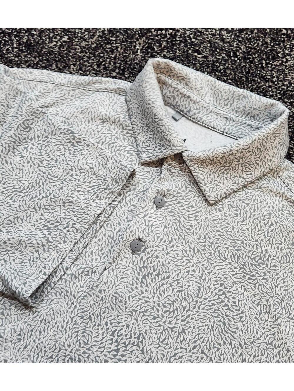 Under Armour Playoff 3.0 Eagle Swoop Golf Polo Silver/Gray Size Medium with Logo